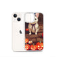 iPhone Case - Halloween Cute Pup with Purple Bow