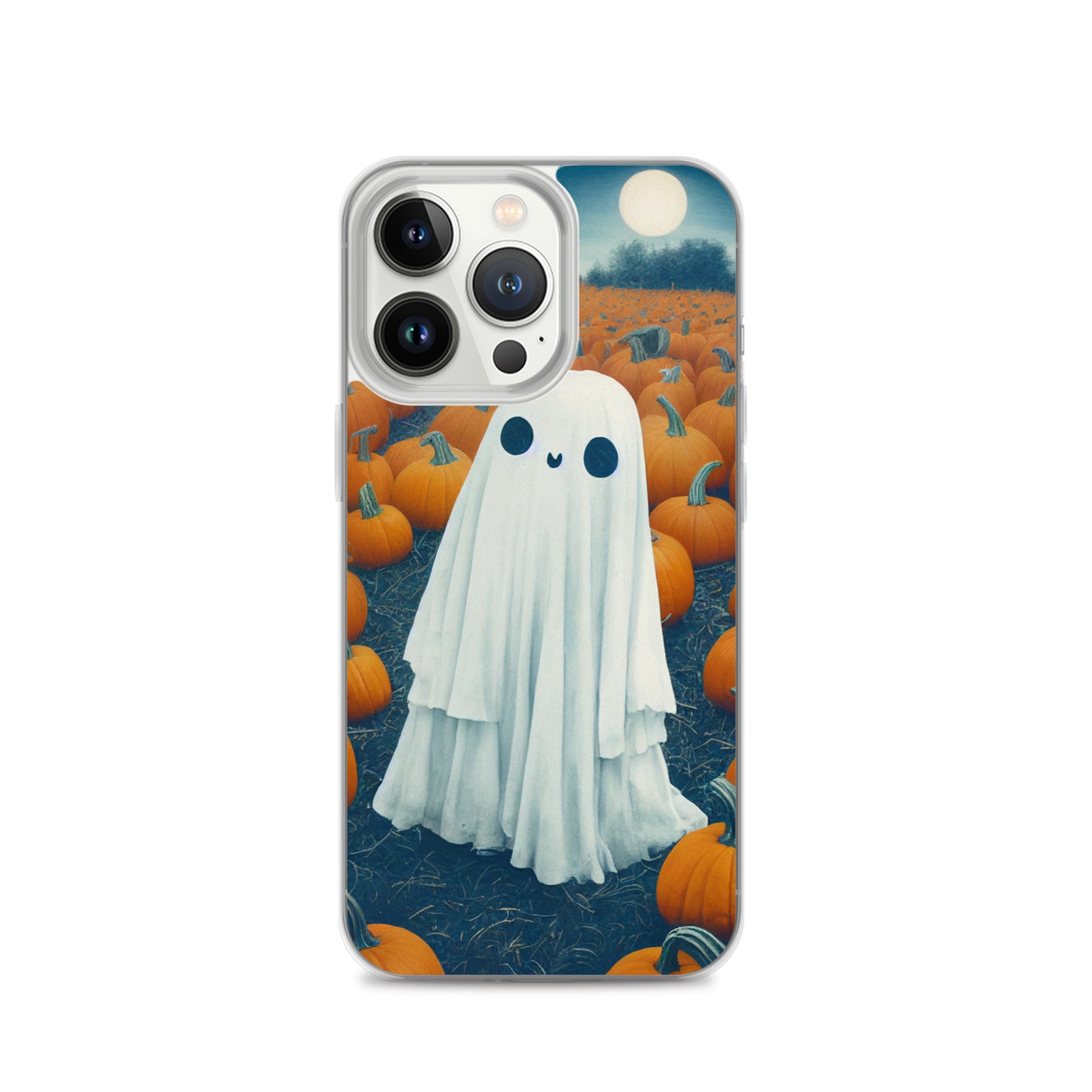 iPhone Case - Halloween Ghost in the Pumpkin Patch