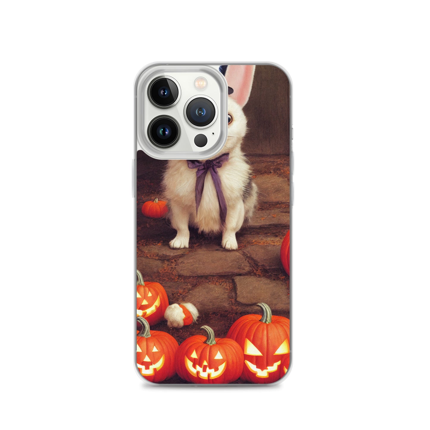 iPhone Case - Halloween Cute Pup with Purple Bow