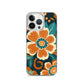 iPhone Case - Orange and Turquoise Blossom