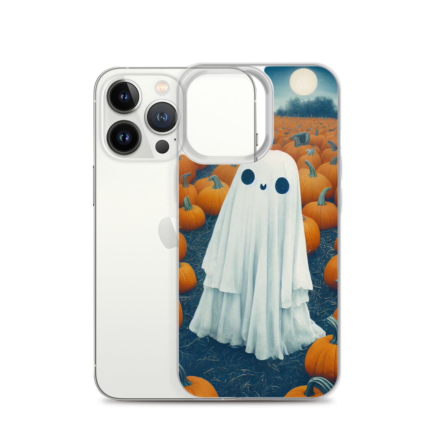 iPhone Case - Halloween Ghost in the Pumpkin Patch