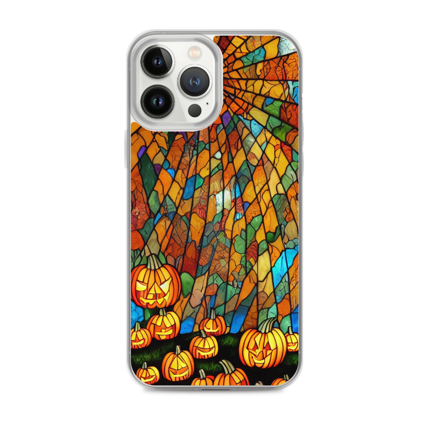 iPhone Case - Halloween Stained Glass Jack-o-Lanterns
