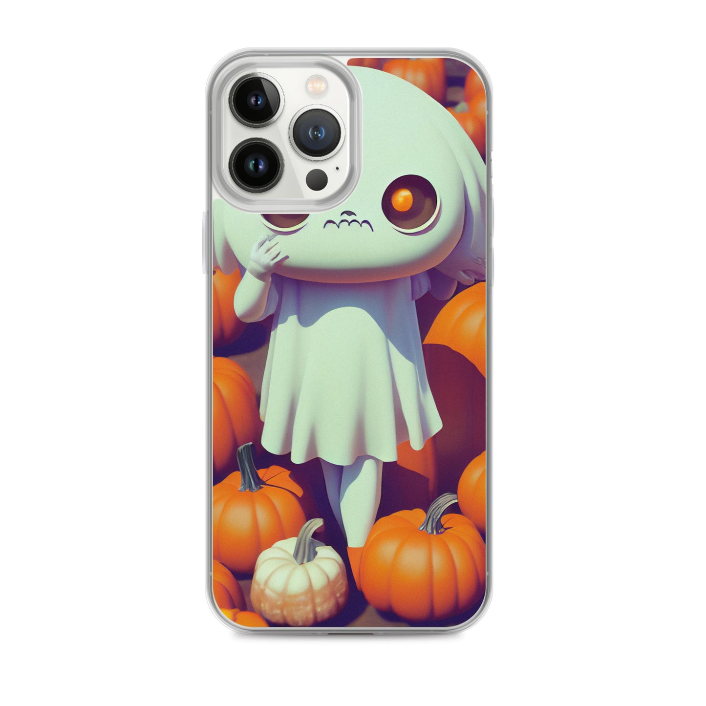 iPhone Case - Halloween Ghost Girl in the Pumpkin Patch