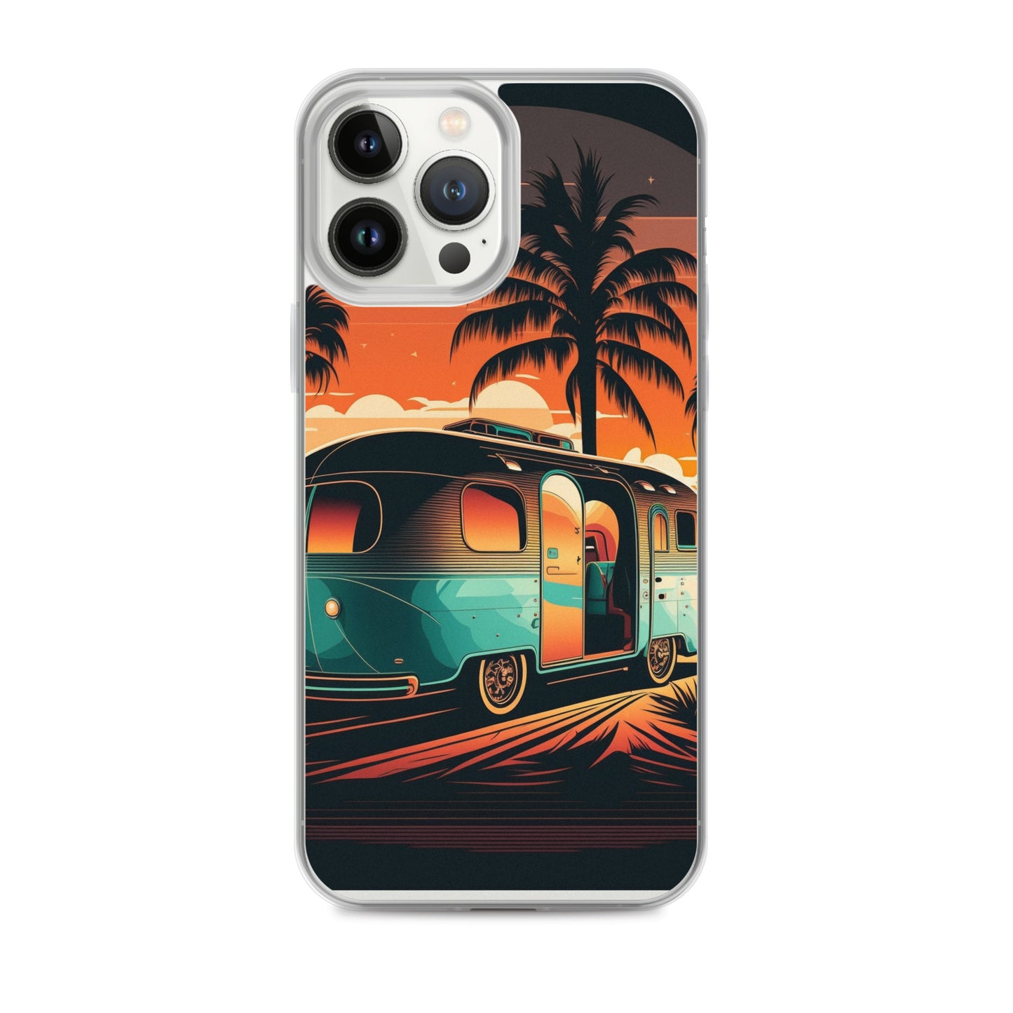 iPhone Case - Turquoise Camper at Beach Sunset