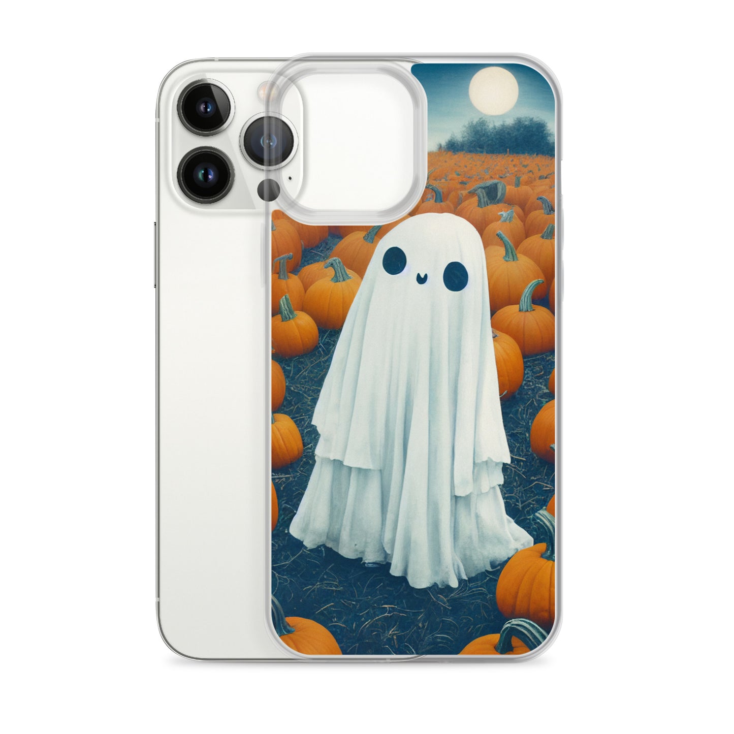 iPhone Case - Halloween Ghost in the Pumpkin Patch