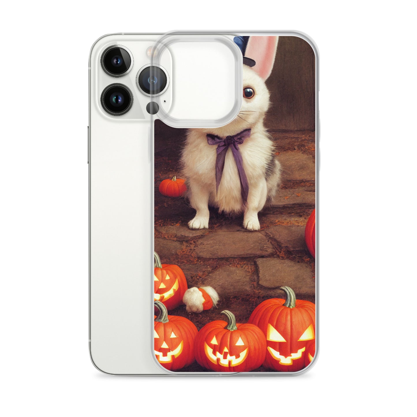 iPhone Case - Halloween Cute Pup with Purple Bow