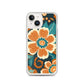 iPhone Case - Orange and Turquoise Blossom