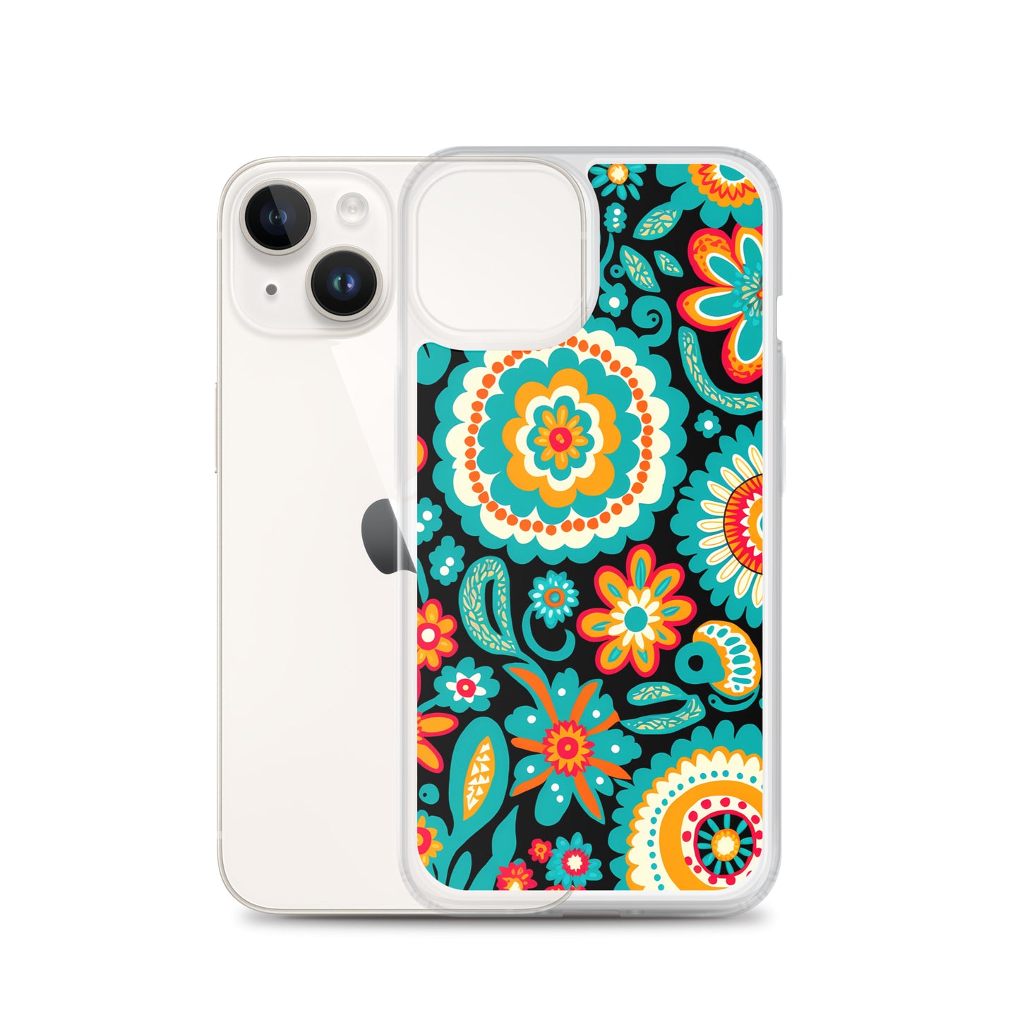 iPhone Case - Turquoise Floral