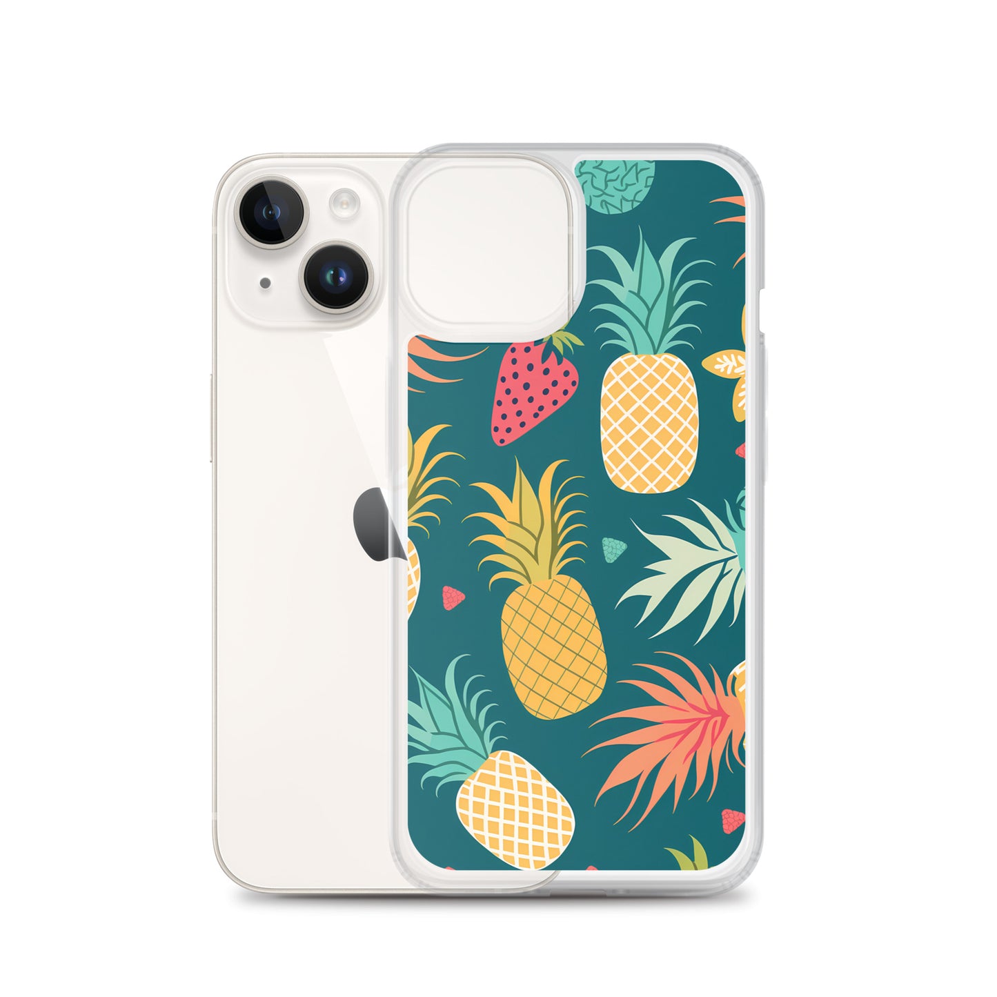 iPhone Case - Pineaples on Aqua