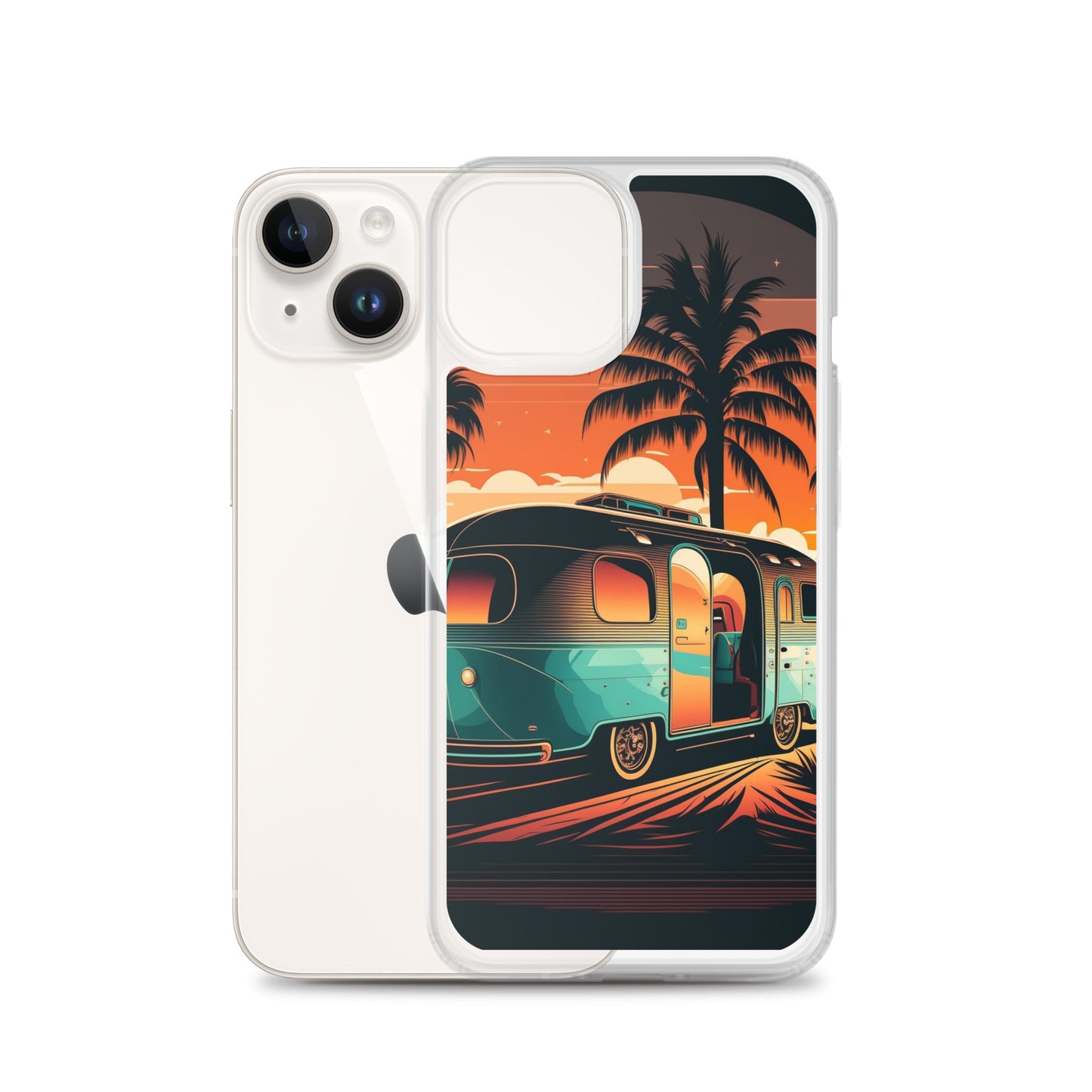 iPhone Case - Turquoise Camper at Beach Sunset