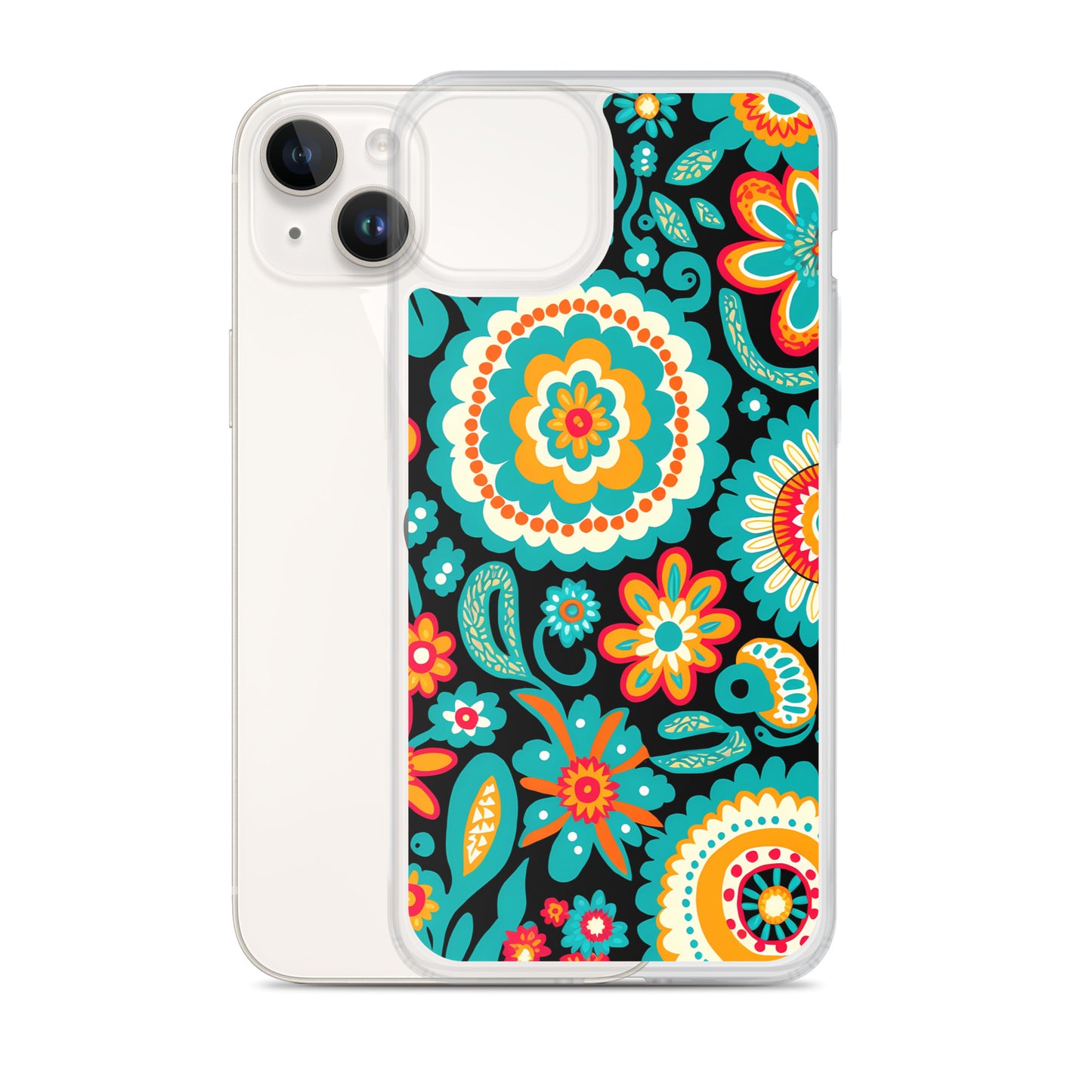 iPhone Case - Turquoise Floral