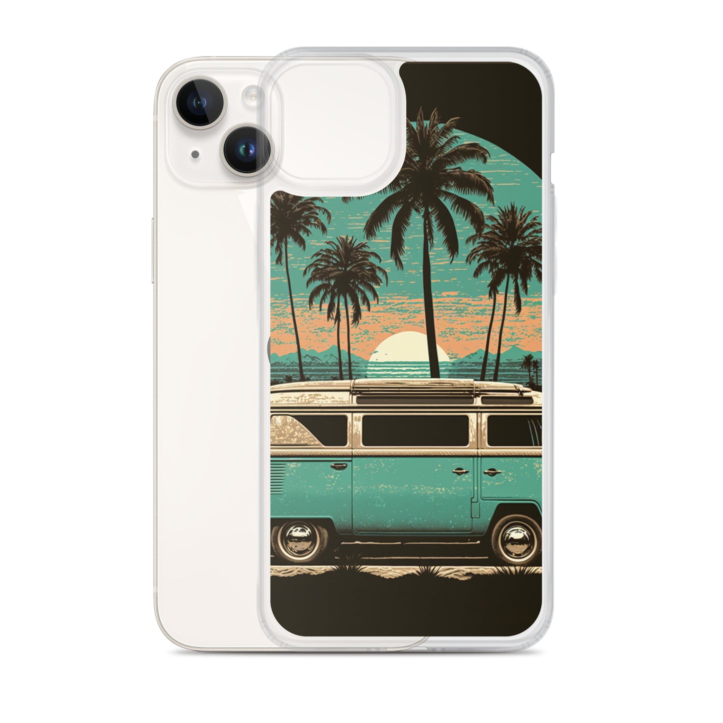 iPhone Case - Teal Beach Camper