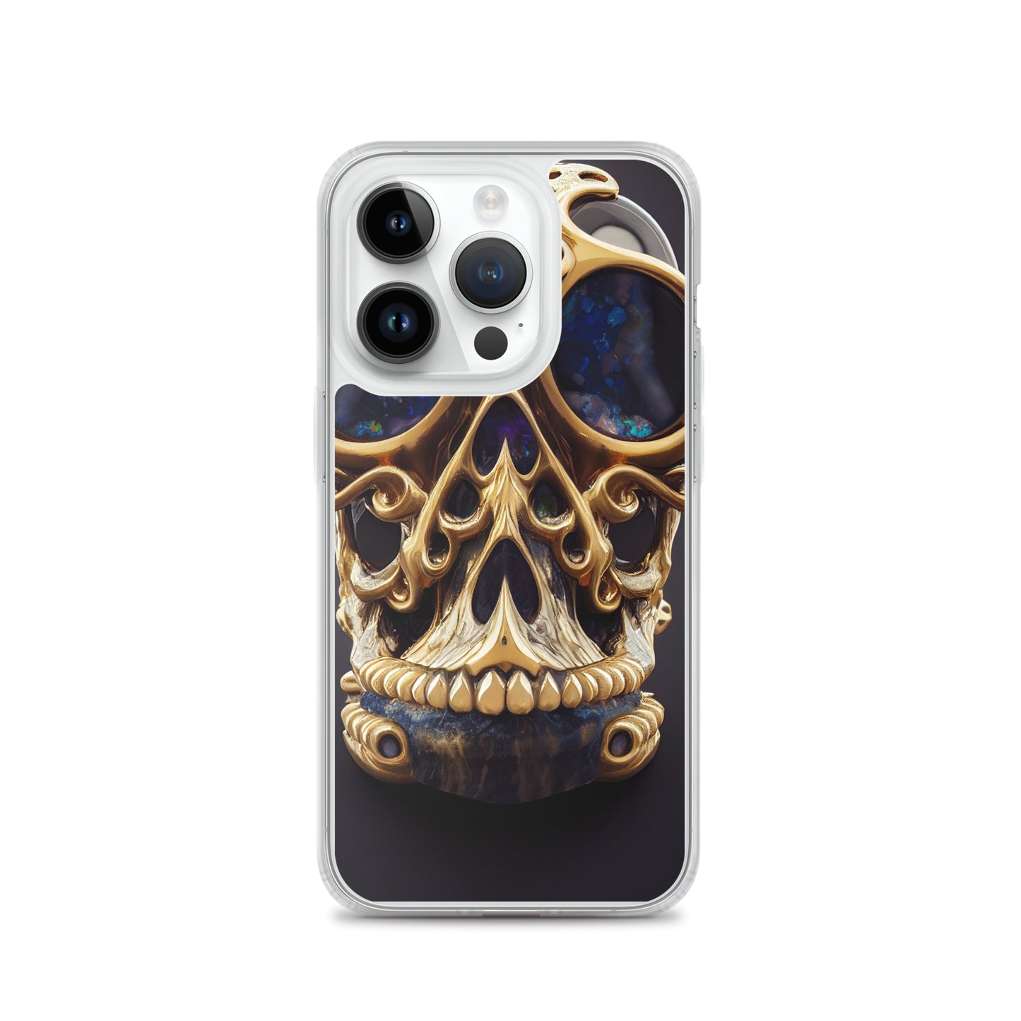 iPhone Case - Agate and Golden Skull