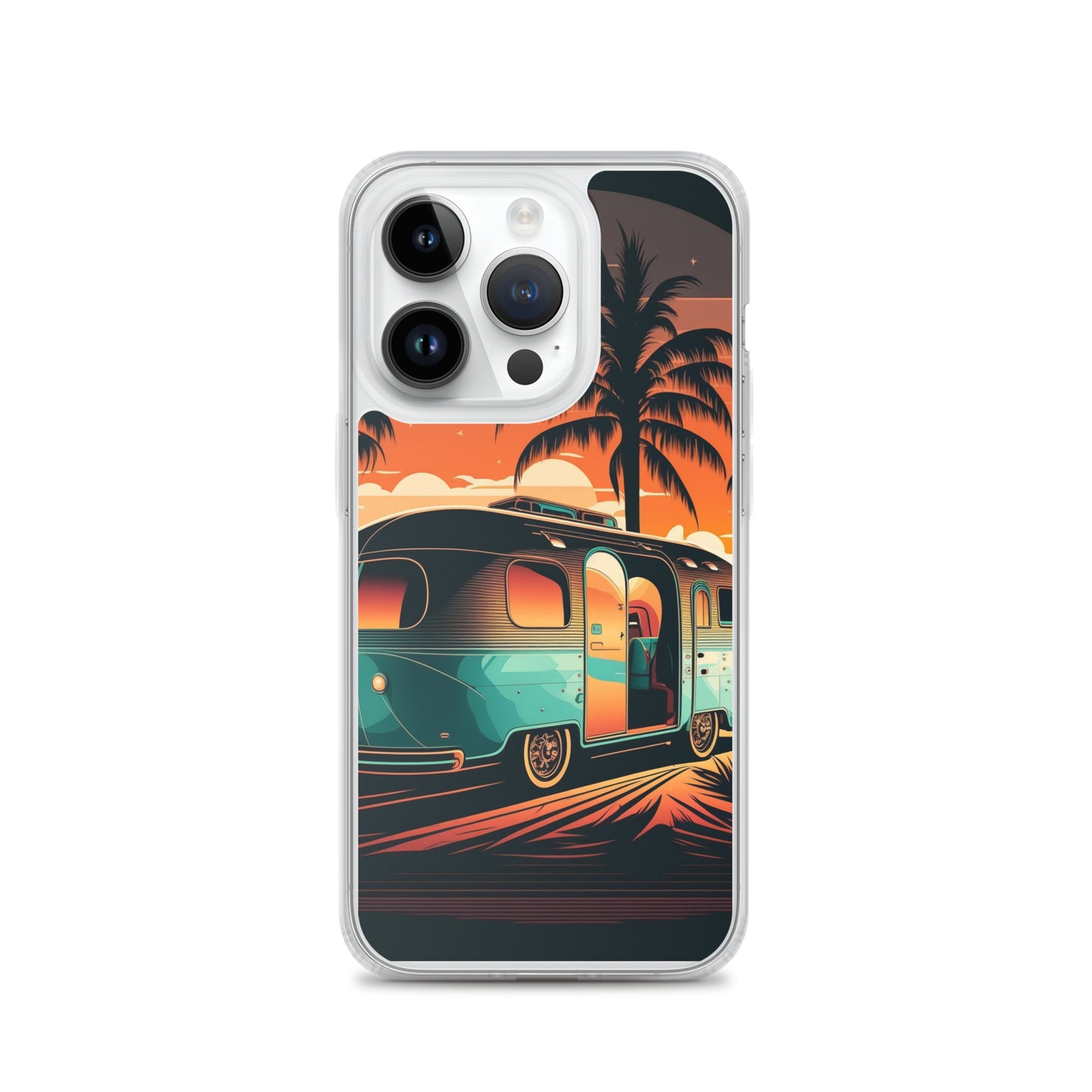 iPhone Case - Turquoise Camper at Beach Sunset