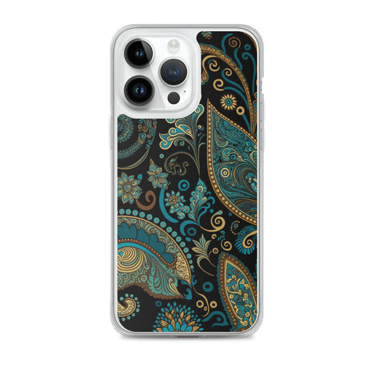 iPhone Case - Turquoise Paisley