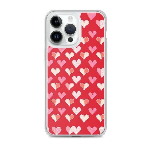 iPhone Case - Red and Pink Hearts