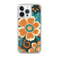 iPhone Case - Orange and Turquoise Blossom