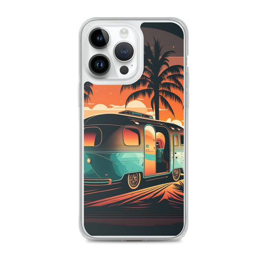 iPhone Case - Turquoise Camper at Beach Sunset