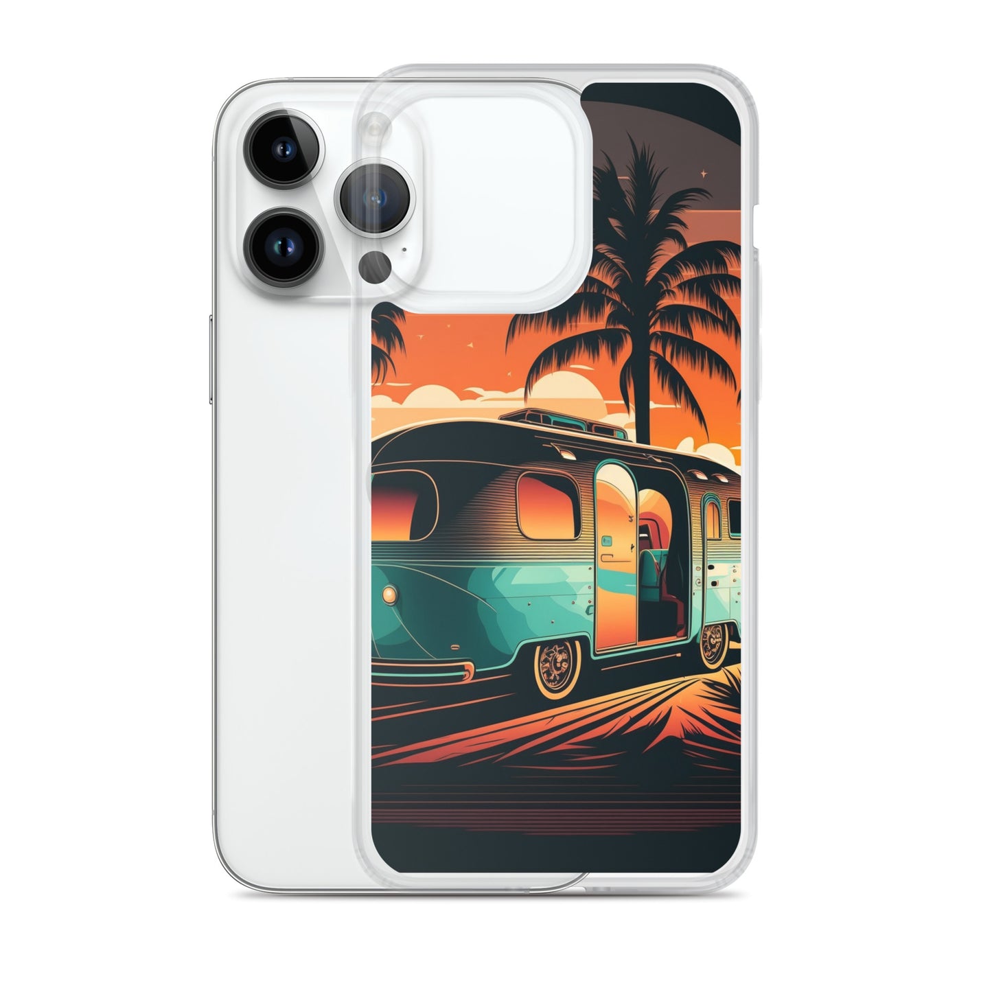 iPhone Case - Turquoise Camper at Beach Sunset