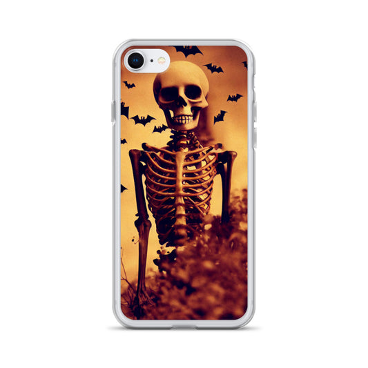 iPhone Case - Halloween Skeleton and Bats