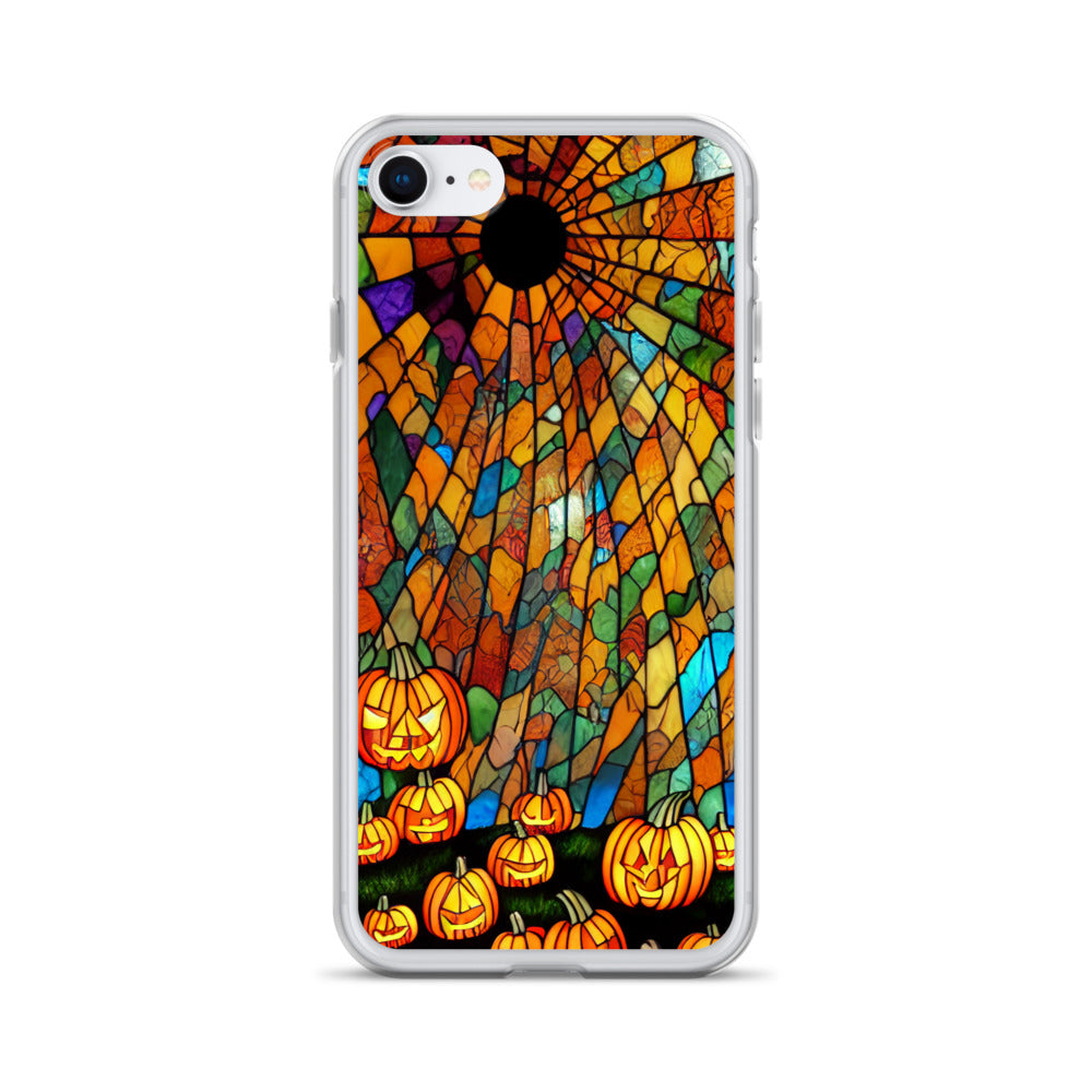 iPhone Case - Halloween Stained Glass Jack-o-Lanterns