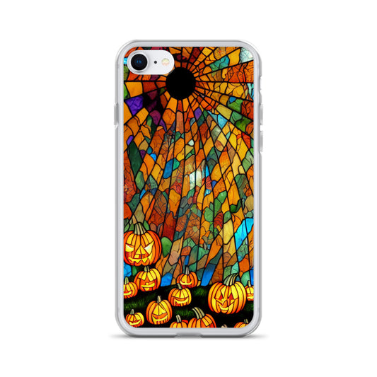 iPhone Case - Halloween Stained Glass Jack-o-Lanterns