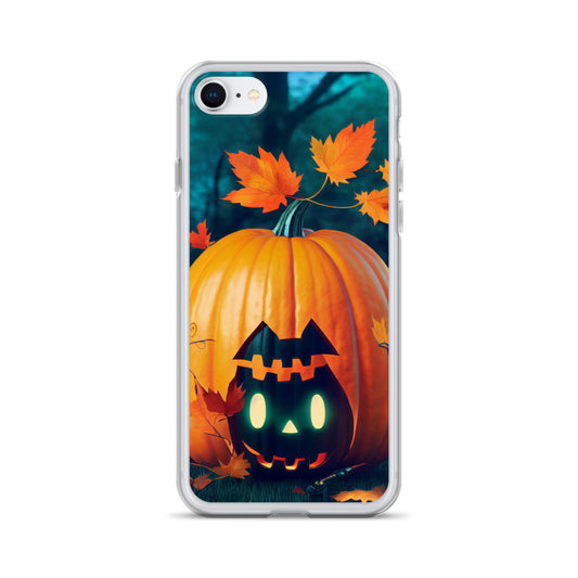iPhone Case - Halloween Black Cat Jack-o-Lantern