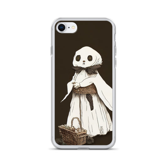 iPhone Case - Halloween Vintage Ghost and a Basket