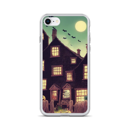 iPhone Case - Bats over Halloween House