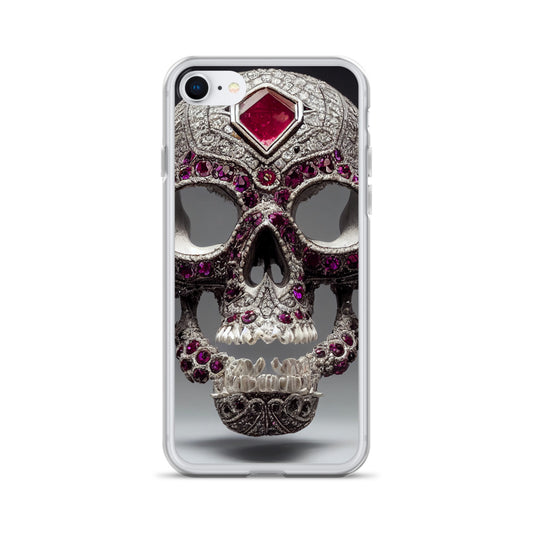iPhone Case - Ornamental Ruby Skull