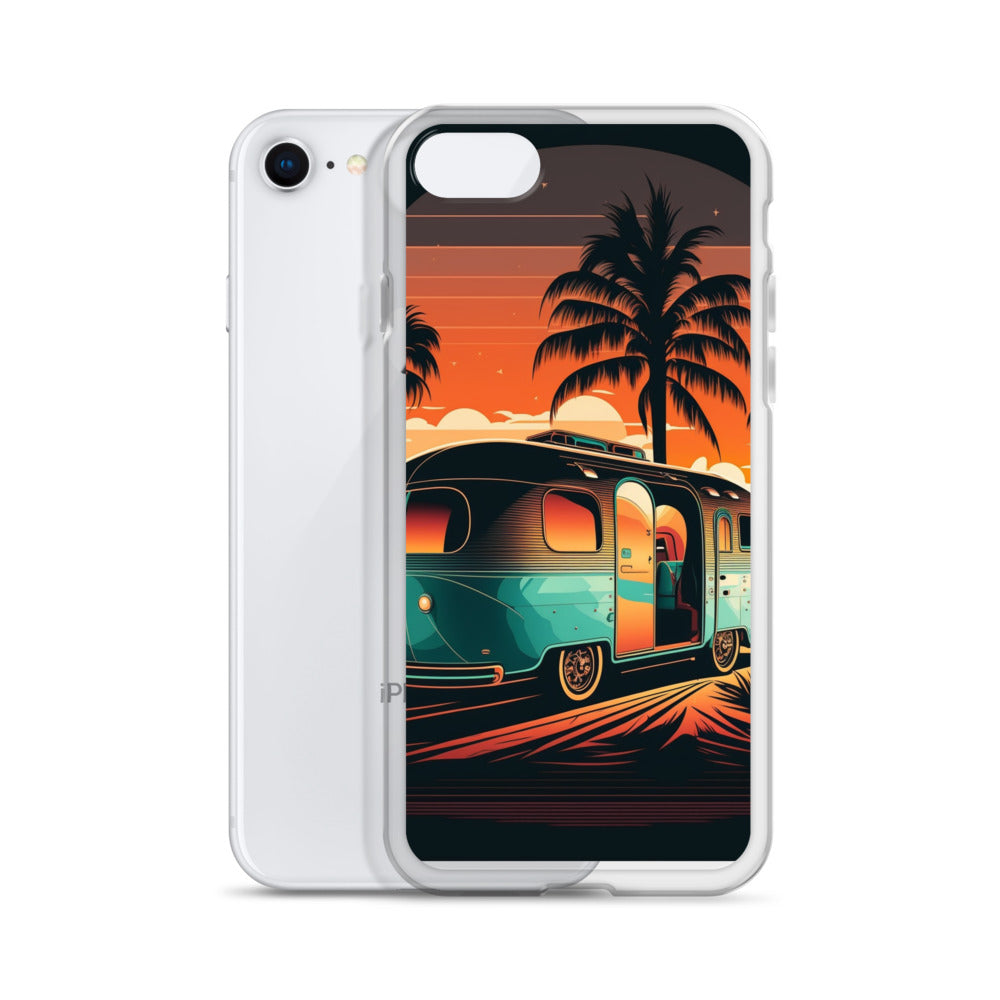 iPhone Case - Turquoise Camper at Beach Sunset