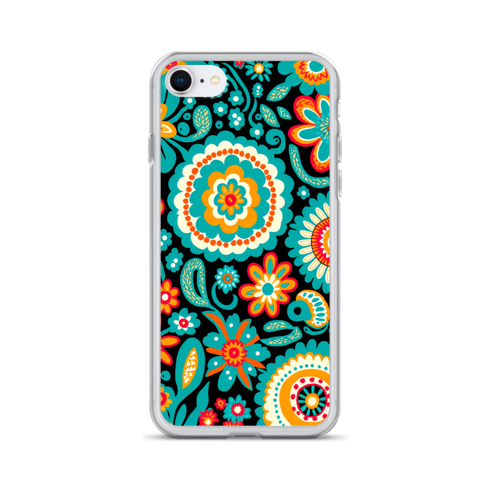 iPhone Case - Turquoise Floral