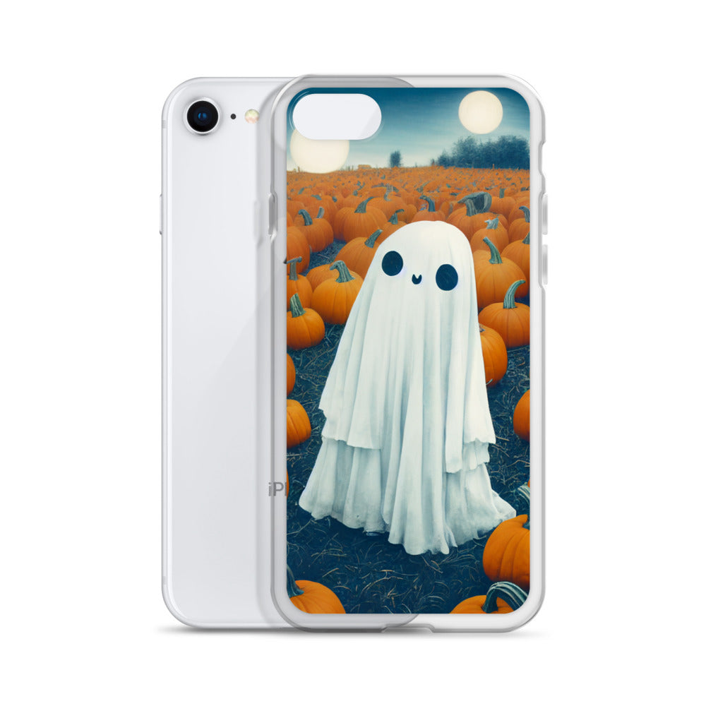iPhone Case - Halloween Ghost in the Pumpkin Patch