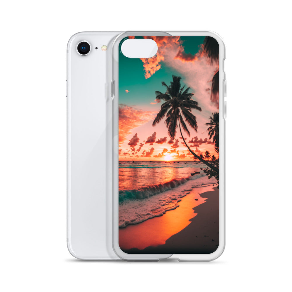 iPhone Case - Beach Life - Palm Tree at Sunset
