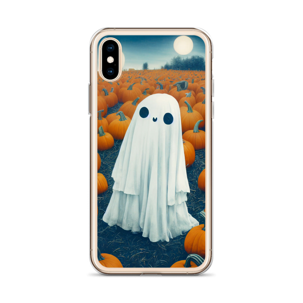 iPhone Case - Halloween Ghost in the Pumpkin Patch