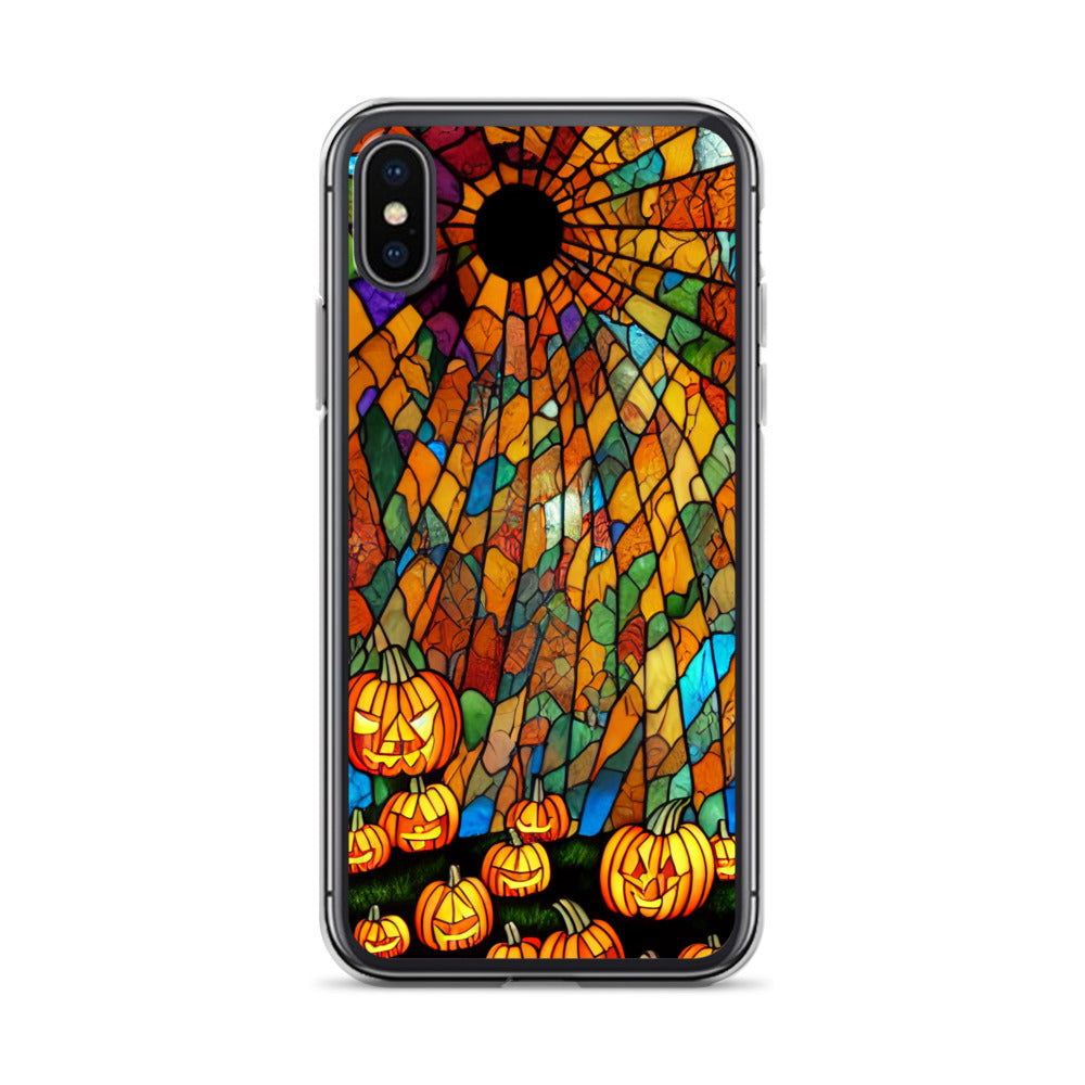 iPhone Case - Halloween Stained Glass Jack-o-Lanterns