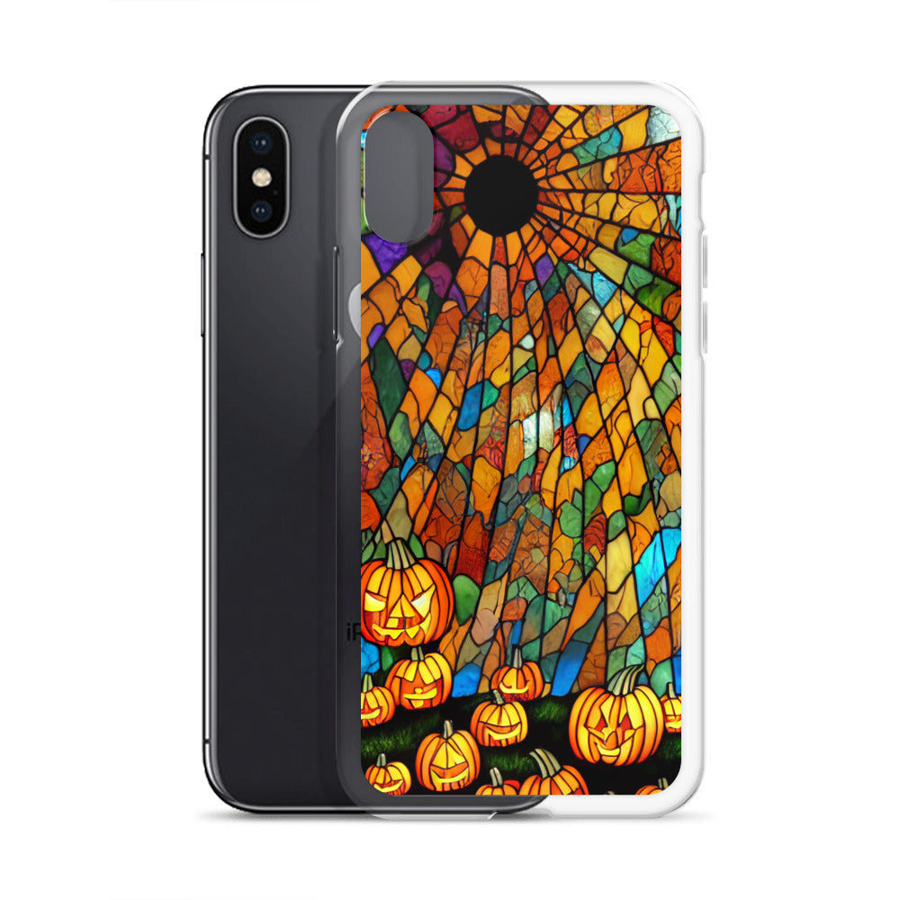 iPhone Case - Halloween Stained Glass Jack-o-Lanterns