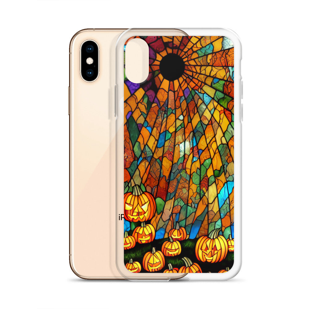 iPhone Case - Halloween Stained Glass Jack-o-Lanterns