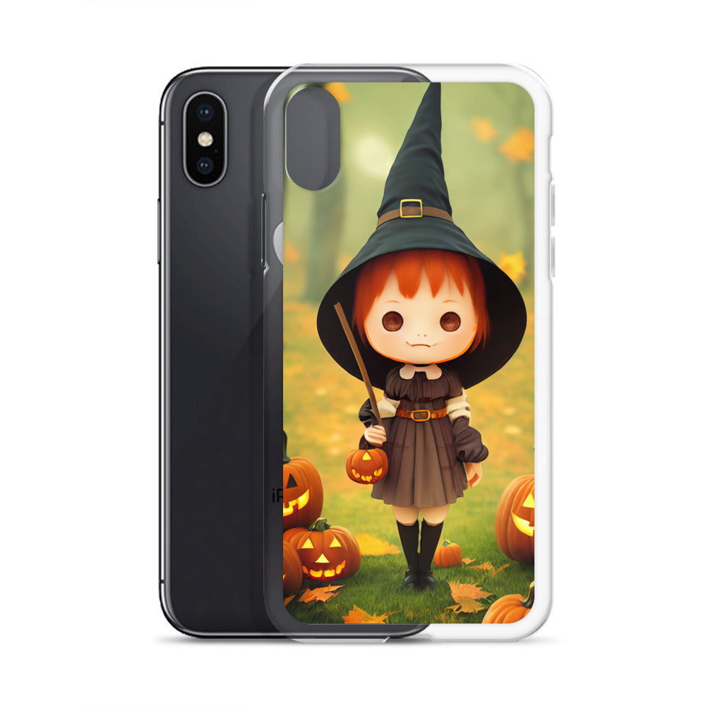 iPhone Case - Red Head Halloween Witch Girl
