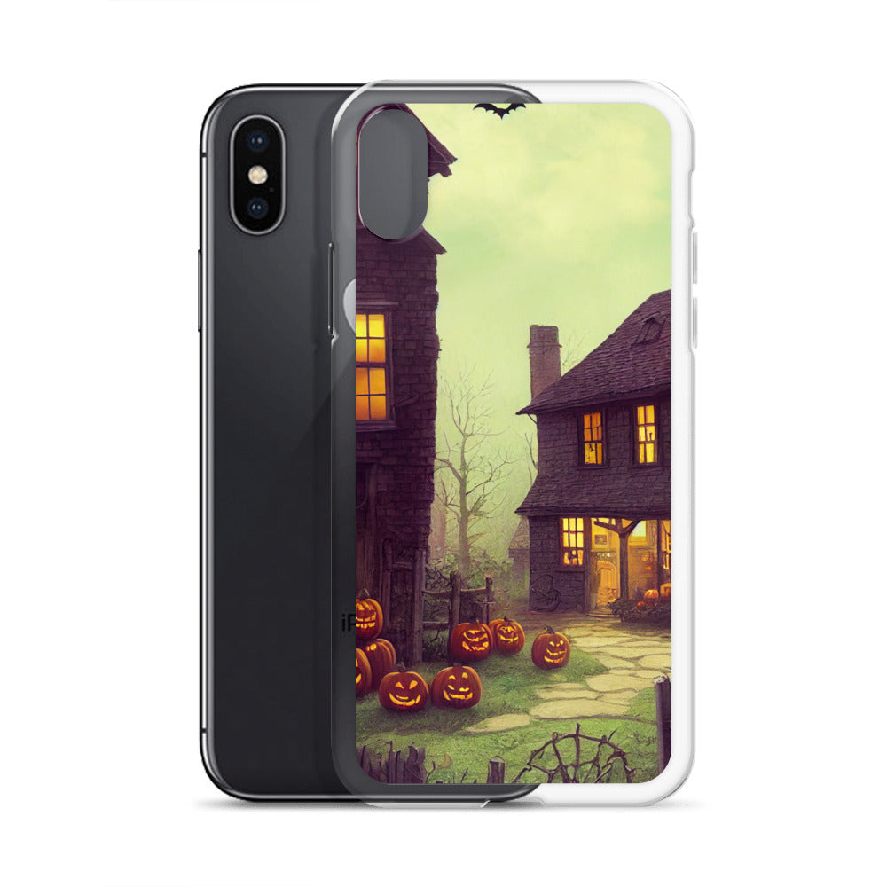 iPhone Case - Halloween Pumpkin Cottages