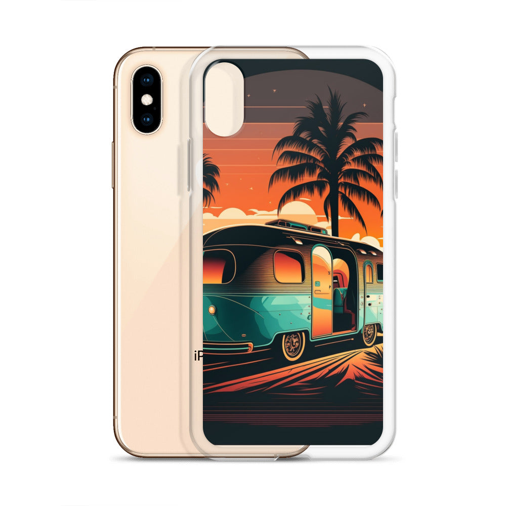 iPhone Case - Turquoise Camper at Beach Sunset