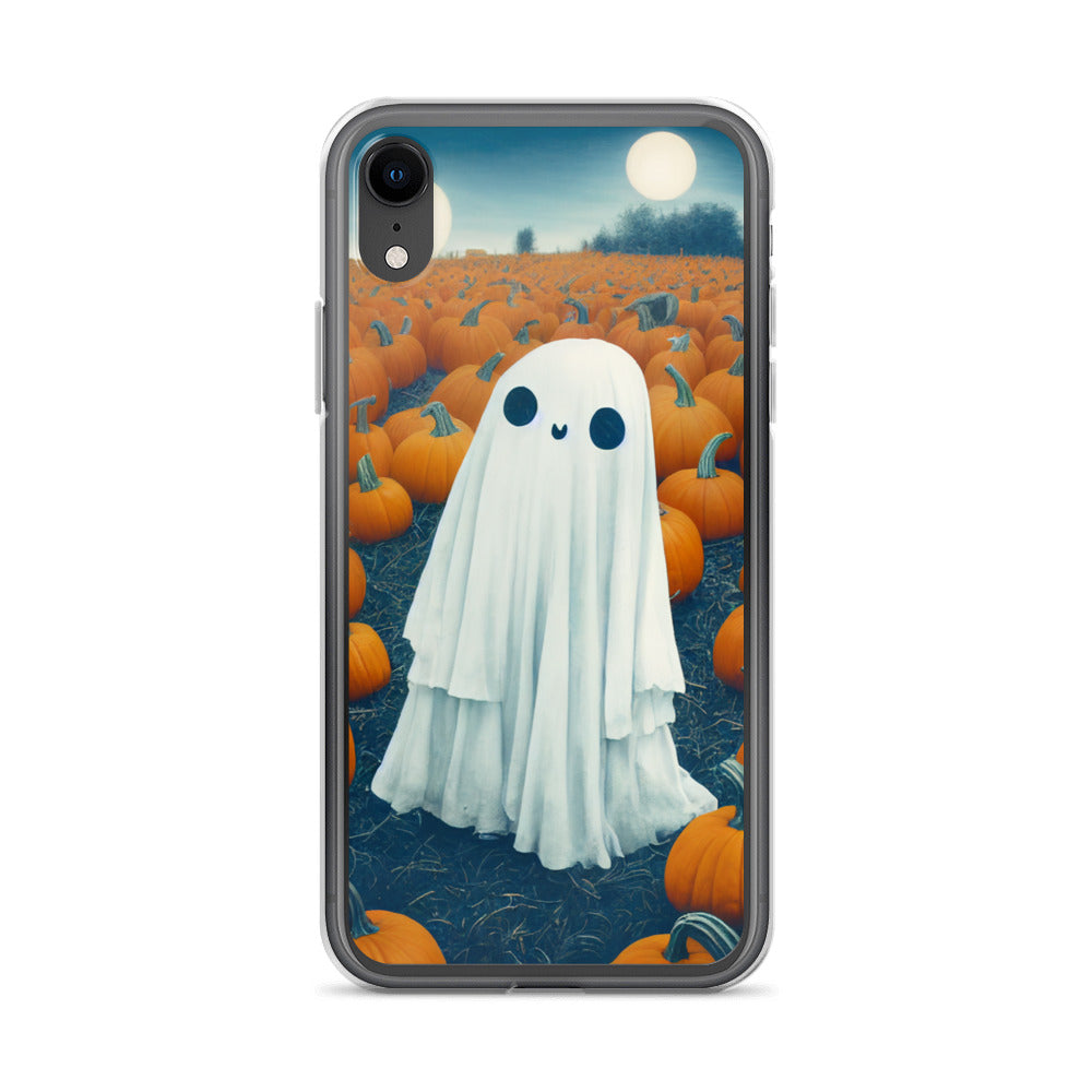 iPhone Case - Halloween Ghost in the Pumpkin Patch