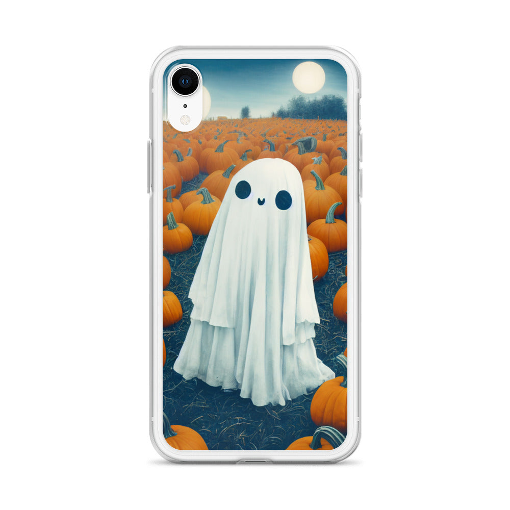 iPhone Case - Halloween Ghost in the Pumpkin Patch