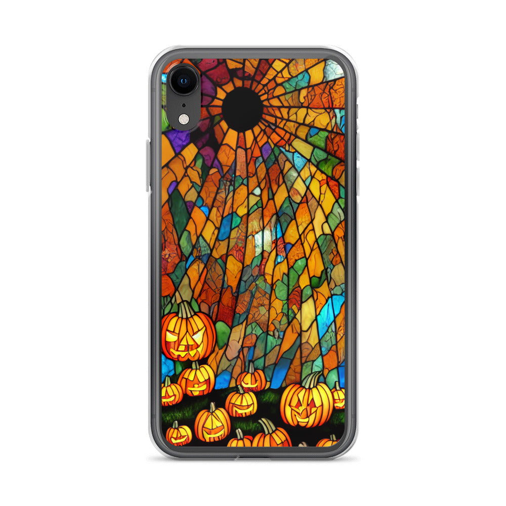 iPhone Case - Halloween Stained Glass Jack-o-Lanterns