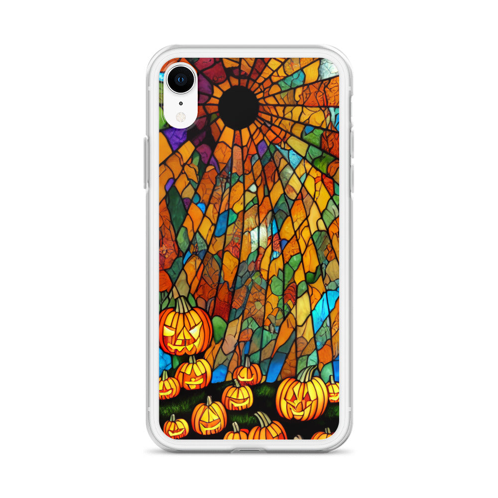 iPhone Case - Halloween Stained Glass Jack-o-Lanterns