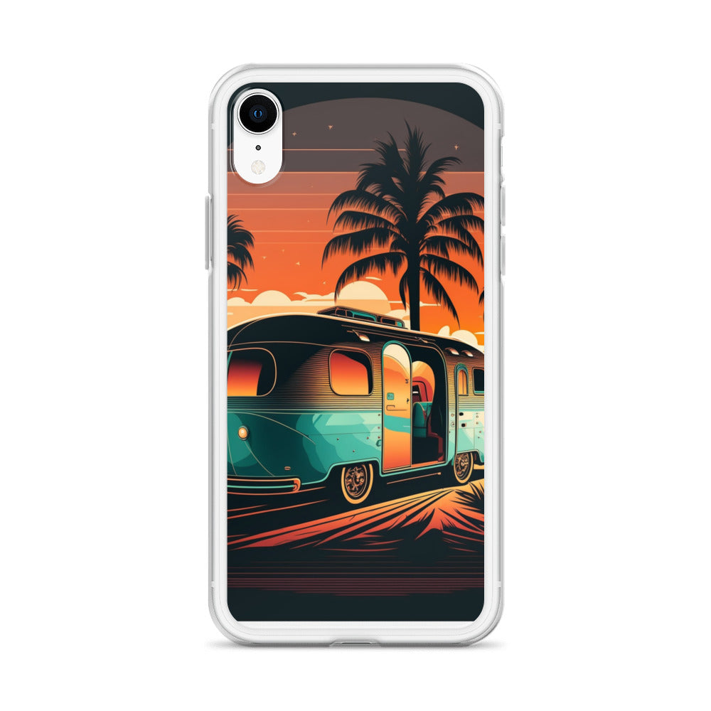 iPhone Case - Turquoise Camper at Beach Sunset