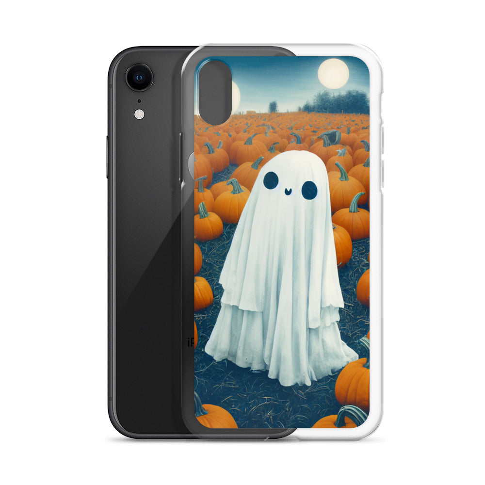 iPhone Case - Halloween Ghost in the Pumpkin Patch
