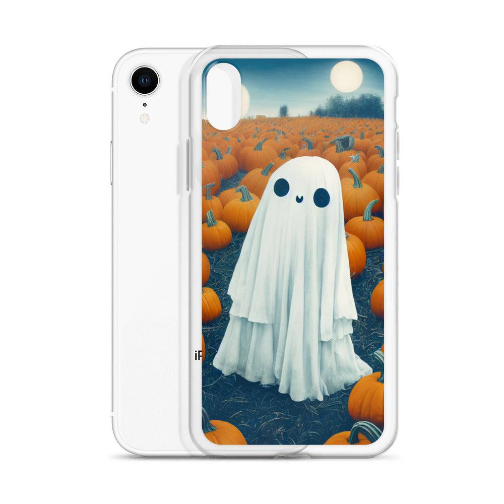iPhone Case - Halloween Ghost in the Pumpkin Patch