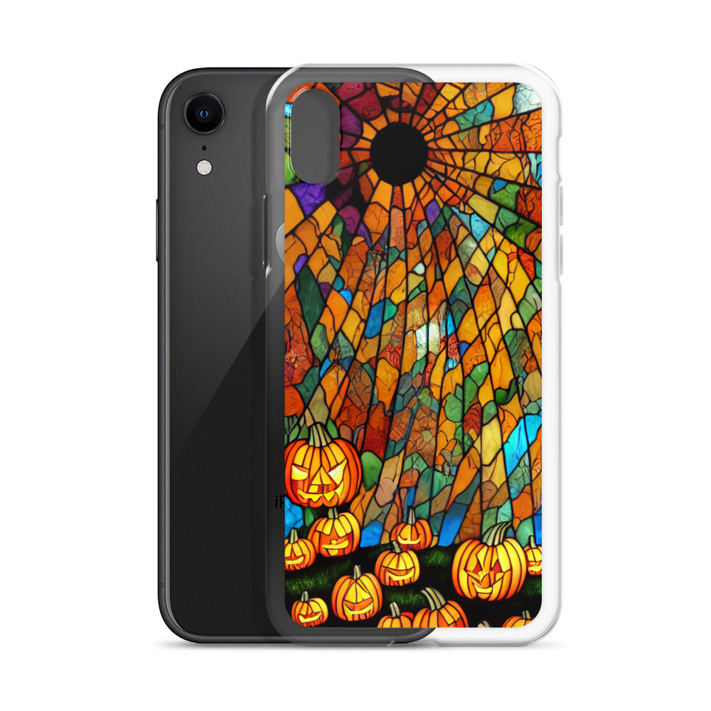 iPhone Case - Halloween Stained Glass Jack-o-Lanterns