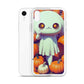 iPhone Case - Halloween Ghost Girl in the Pumpkin Patch